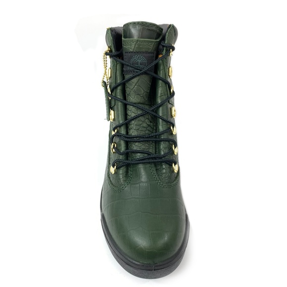 Timberland Men's 6" Field Boots Crocodylian Green - Picture 7 of 8